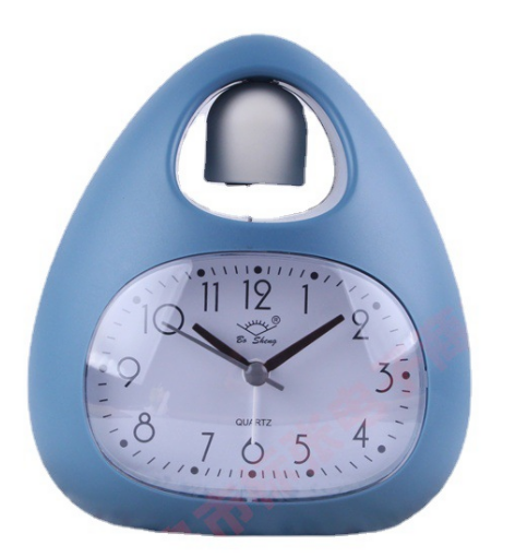 多功能蛋形闹钟 学生床头静音闹钟 儿童卧室夜光时钟